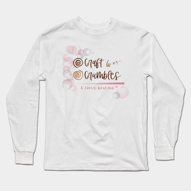Craft and Crumbles Logo Long Sleeve T-Shirt by Craft and Crumbles